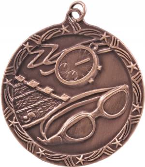 Shooting Star 2 1/2" Swimming Award Medal #4