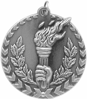 Millennium 1 3/4" Award Torch Medal #3