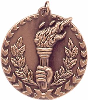 Millennium 1 3/4" Award Torch Medal #4