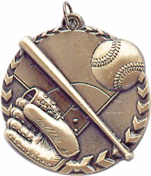Millennium 1 3/4" Award Baseball Medal #2