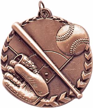Millennium 1 3/4" Award Baseball Medal #4