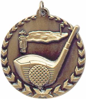 Millennium 1 3/4" Award Golf Medal #2