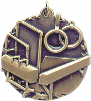 Millennium 1 3/4" Award Gymnastics Medal #2
