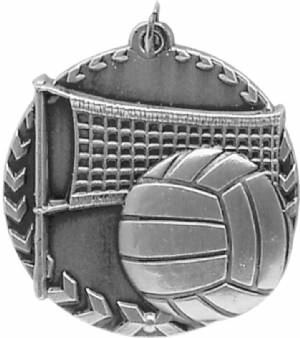 Millennium 1 3/4" Award Volleyball Medal #3