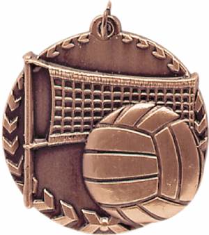 Millennium 1 3/4" Award Volleyball Medal #4