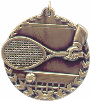 Millennium 1 3/4" Award Tennis Medal #2