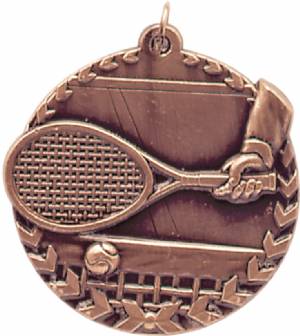 Millennium 1 3/4" Award Tennis Medal #4