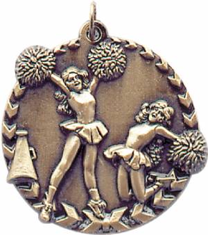 Millennium 1 3/4" Award Cheerleading Medal #2