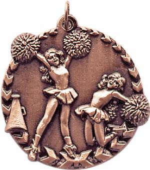 Millennium 1 3/4" Award Cheerleading Medal #4