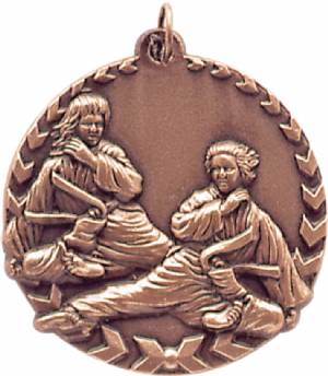 Millennium 1 3/4" Award Karate Medal #4