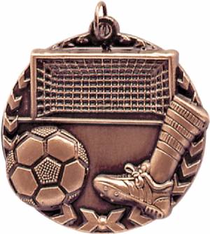 Millennium 1 3/4" Award Soccer Medal #4
