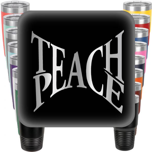 Teach Peace Engraved Tumbler