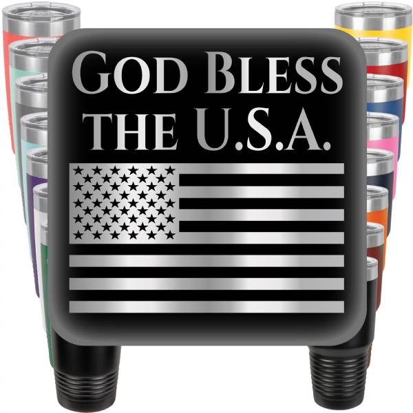 God Bless the U.S.A. Engraved Tumbler