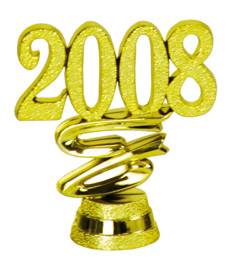 2" 2008 Year Date Trophy Trim Piece