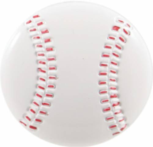 2" Color Self-Adhesive Baseball Plastic Relief Insert