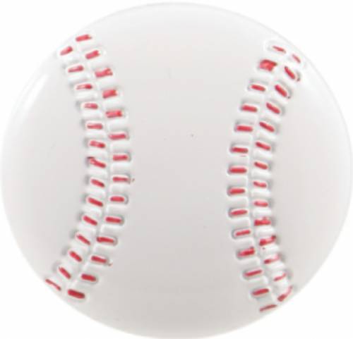 2" Color Self-Adhesive Baseball Plastic Relief Insert