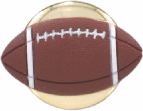 2" Color Self-Adhesive Football Plastic Relief Insert