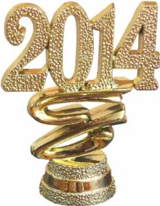 2" "2014" Year Date Trophy Trim Piece