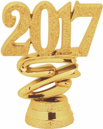 2" "2017" Year Date Trophy Trim Piece