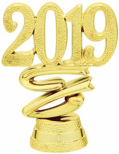 2" "2019" Year Date Trophy Trim Piece