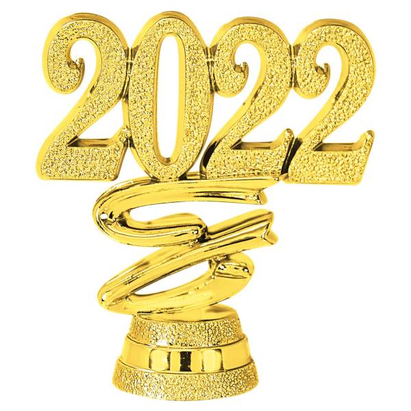 2" "2022" Year Date Ribbon Trim Piece