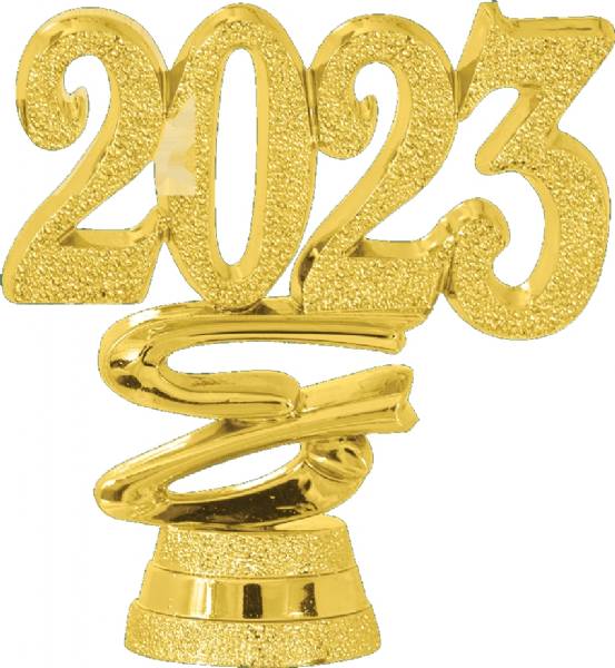 2" "2023" Year Date Ribbon Trim Piece