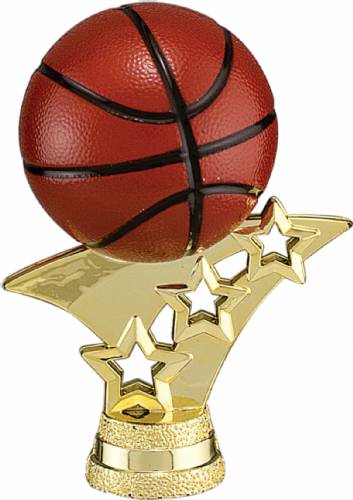 2 3/4" Color Basketball 3-Star Trim