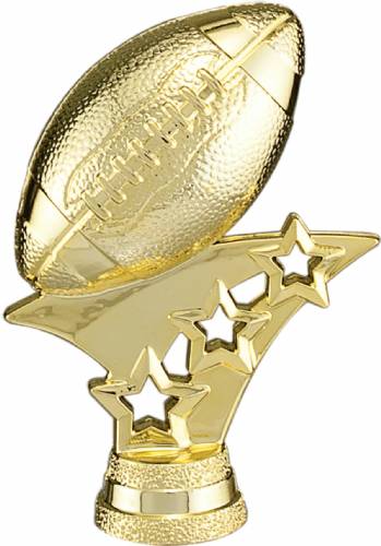 2 3/4" Gold Football 3-Star Trim