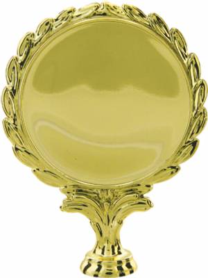3 1/4" Wreath 2" Insert Holder Figure Gold