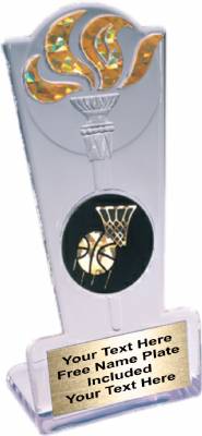 Clear / Gold 8" Torch Stand Trophy #2
