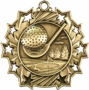 Ten Star Series Golf Award Medal #2