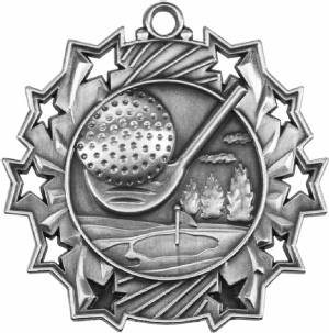 Ten Star Series Golf Award Medal #3