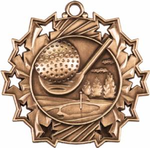 Ten Star Series Golf Award Medal #4