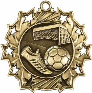 Ten Star Series Soccer Award Medal #2