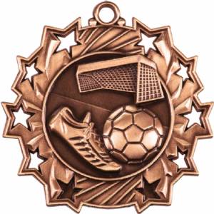 Ten Star Series Soccer Award Medal #4
