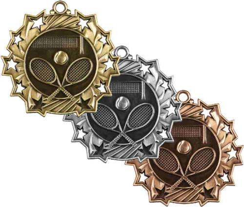 Ten Star Series Tennis Award Medal