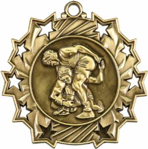 Ten Star Series Wrestling Award Medal #2