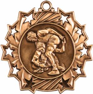 Ten Star Series Wrestling Award Medal #4
