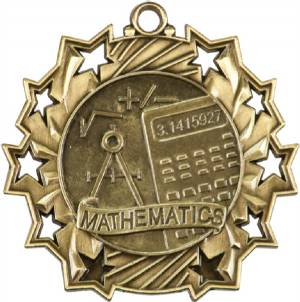 Ten Star Series Math Award Medal #2