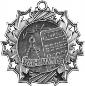 Ten Star Series Math Award Medal #3