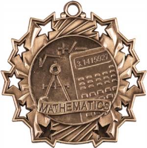 Ten Star Series Math Award Medal #4