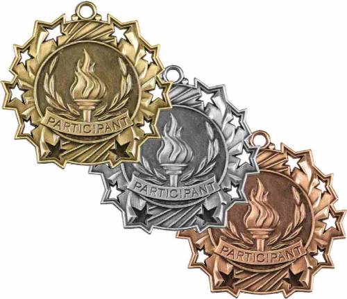Ten Star Series Participant Award Medal