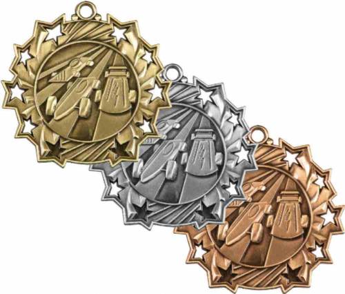 Ten Star Series Pinewood Derby Award Medal