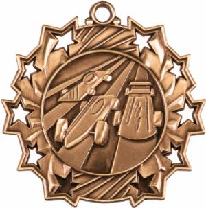 Ten Star Series Pinewood Derby Award Medal #4