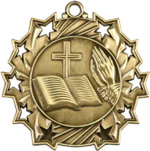 Ten Star Series Religious Award Medal #2