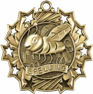 Ten Star Series Spelling Bee Award Medal #2
