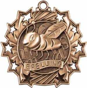 Ten Star Series Spelling Bee Award Medal #4