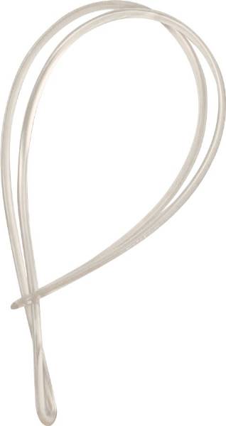 9" Clear Plastic Bag Tag Loop