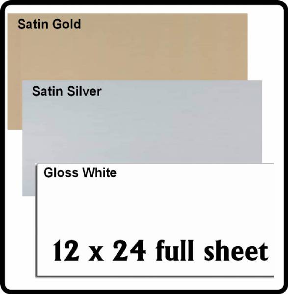 12" x 24" Sheet UV Printable Metal 3 Colors