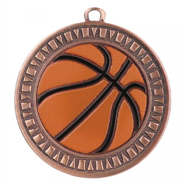 2 3/8" Basketball Velocity Series Award Medal #4